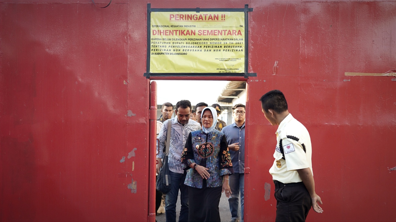 Sidak di PT Sata Tec, Wabup Bojonegoro Paksa Hentikan Sementara Operasional Pabrik