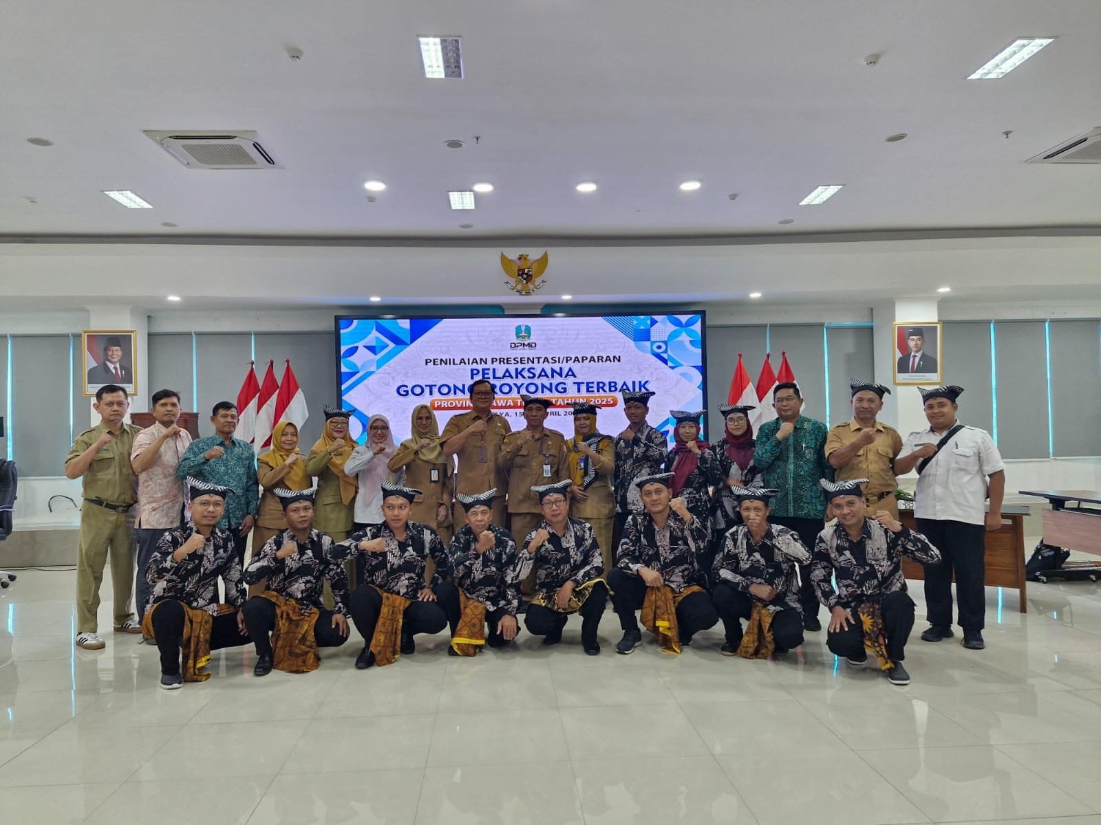Desa Pilanggede Ikuti Penilaian Gotong Royong Tingkat Provinsi Jawa Timur