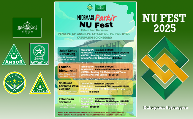 Hadir di NU FEST 2025 dan Pelantikan Bersama, Lihat Titik Lokasi Parkir