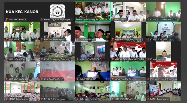 Doa dan Dzikir Langsung dan Online 80 Titik Oleh Kemenag Bojonegoro