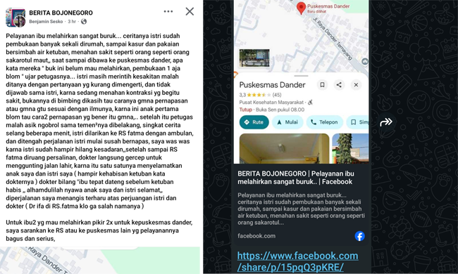 Unggahan Soal Puskesmas Dander Tuai Reaksi Publik, Dinkes Bojonegoro Akan Tindaklanjuti