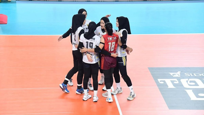 Pembuka, TNI AU Electrik Menang 3-0 Jenggolo Sport Siadoarjo