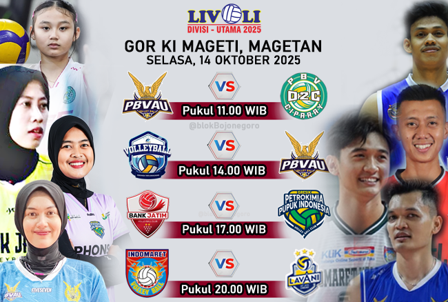 Jadwal Putaran II Final Four Hari Ini, Ada Bank Jatim Vs Petrokimia Gresik