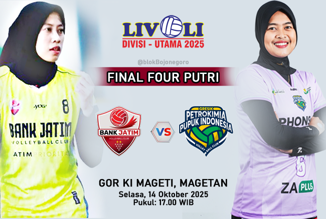 PREVIEW: Bank Jatim Vs Petrokimia Gresik, Saatnya Balas Dendam Megatron