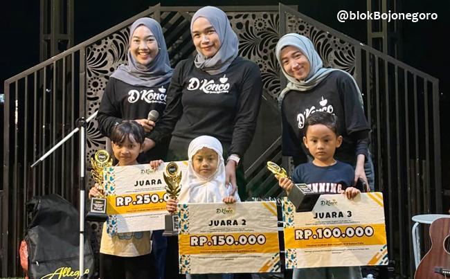 Pemenang Lomba Mewarnai PAUD Dapat Anugerah dari D'Konco Cafe