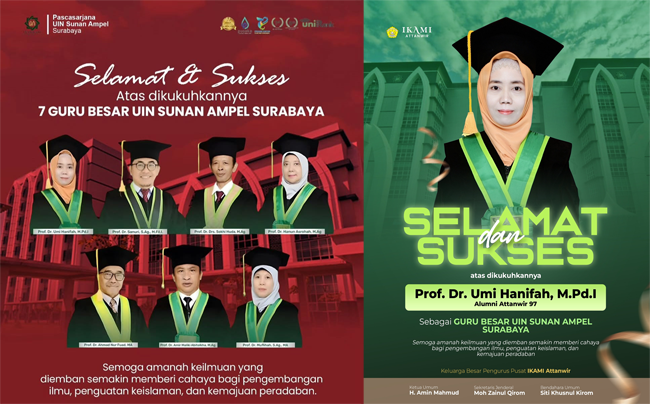 Dahsyat..! Putri Warga Bulaklo Balen Jadi Guru Besar UIN Sunan Ampel Surabaya