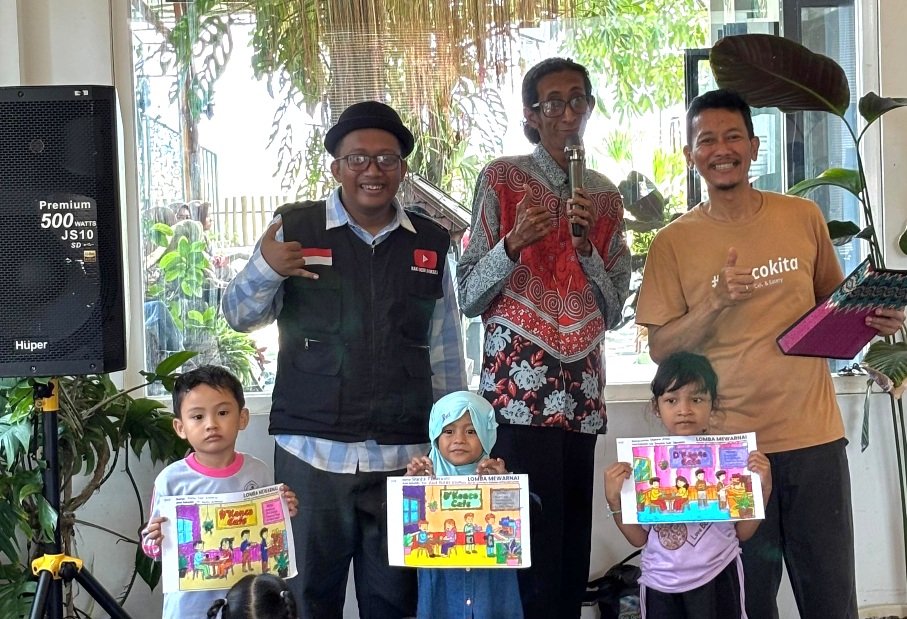 Berikut Pemenang Lomba Mewarnai D'Konco Cafe Tingkat PAUD