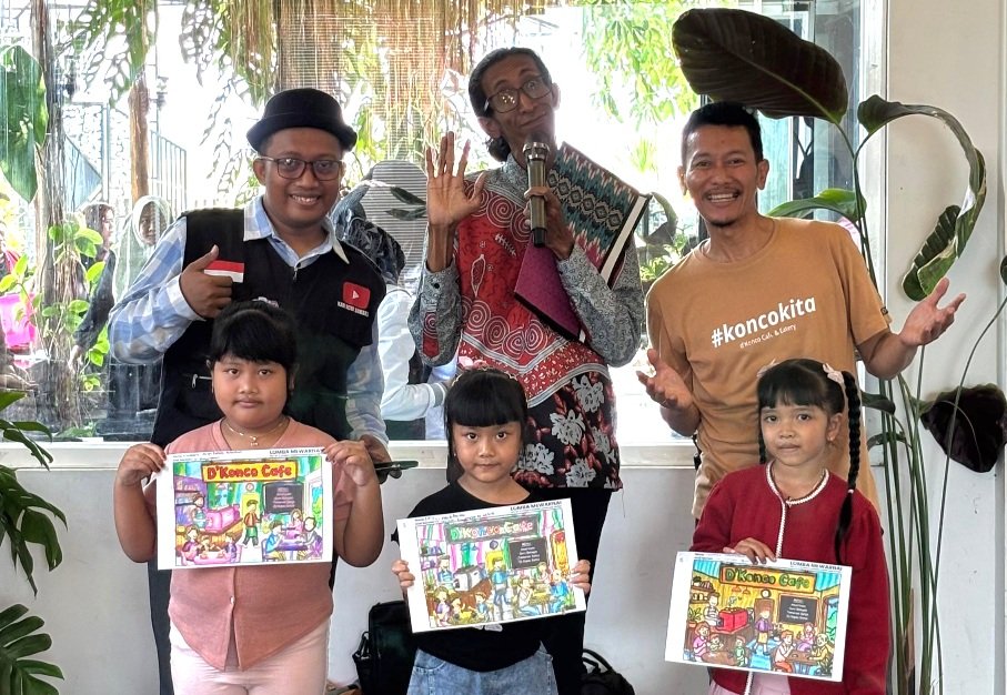 Berikut Pemenang Lomba Mewarnai D'Konco Cafe Tingkat TK