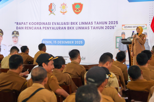 Rakor Evaluasi BKK Linmas, Dorong Peningkatan Kinerja dan Pemutakhiran Data Desa