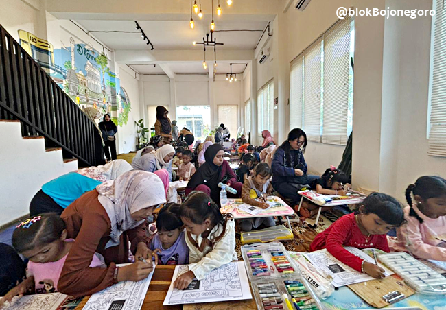 87 Mendaftar, 65 Hadir di Lomba Mewarnai D'Konco Cafe