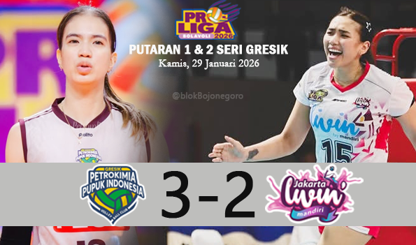 Hasil Proliga 2026 Putri: Dramatis, Gresik Phonska Plus...