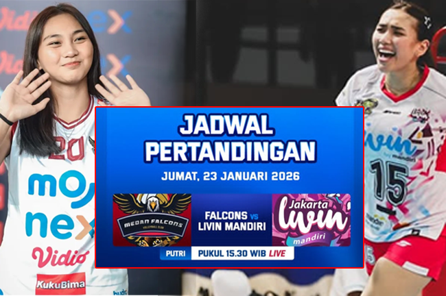 Falcons Vs Livin Mandiri: Adu Gengsi Maya Indri dan Yolla Yuliana untuk Keluar Juru Kunci