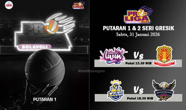 Jadwal Proliga 2026 Hari Ini: Livin Mandiri Vs Popsivo Polwan dan LavAni Vs Falcons Tirta Bhagasasi