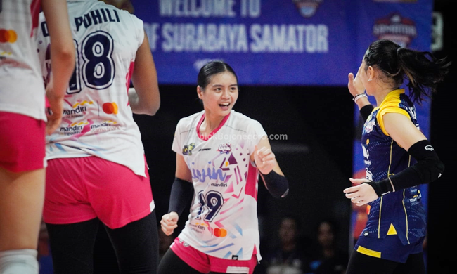 Salsabila Bilbeng yang Cantik dengan Smash Menukik