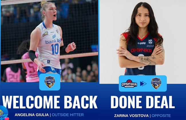 BJB Tandamata Legkapi 3 Pemain Asing, Weronika, Angelina...