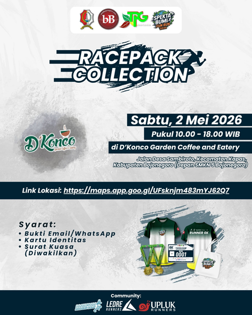 Racepack Spekta Bumi FunRun 2026 di D'Konco Cafe,...