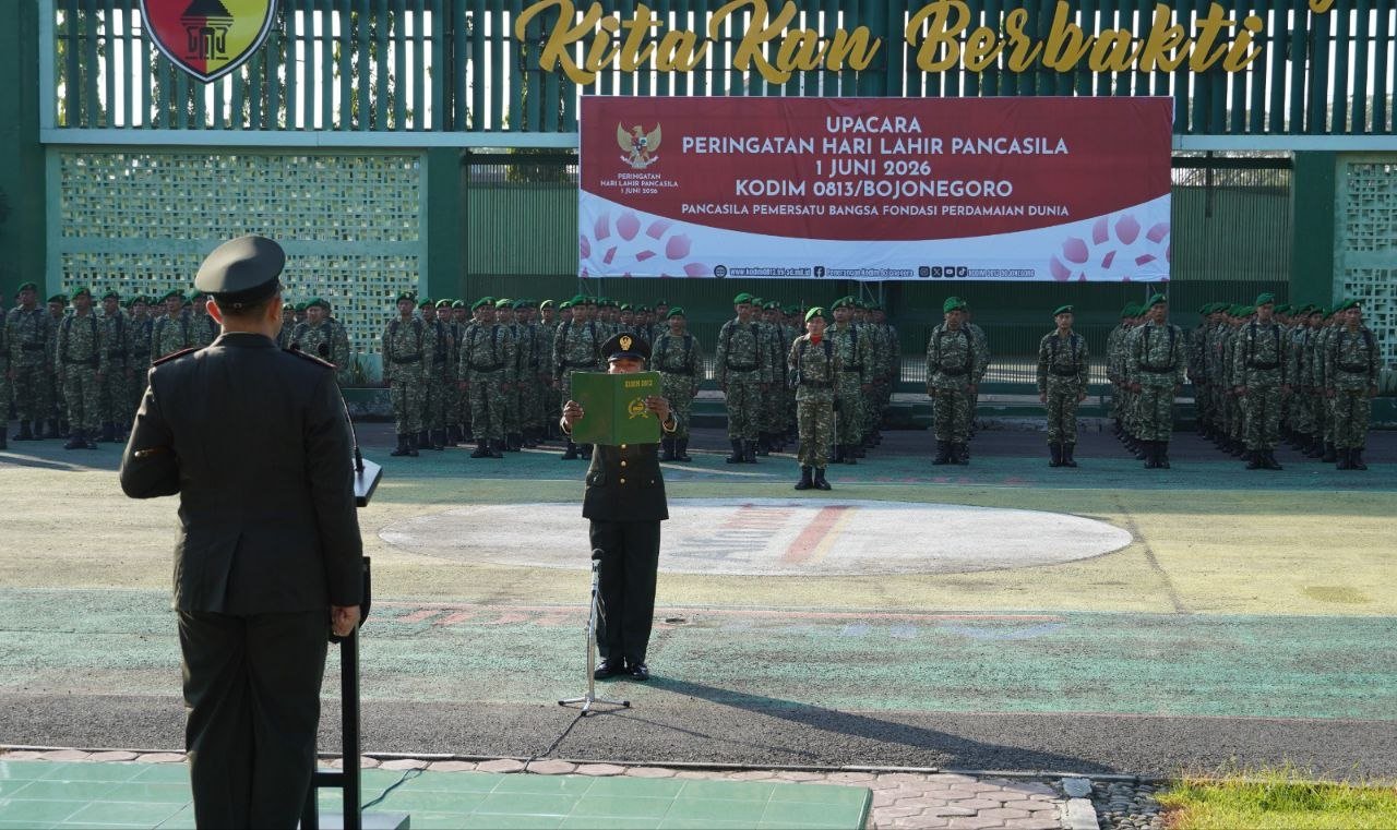 Harlah Pancasila 2026, Kodim Bojonegoro Ajak Perkuat Nilai...