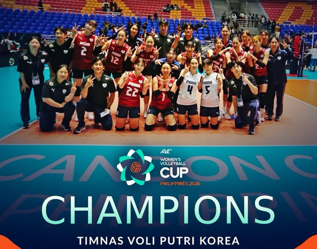 Inilah Daftar Juara AVC Women's Volleyball Cup 2026