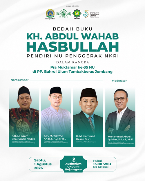 Siang Nanti, Hadir dan Ikuti Bedah Buku KH...