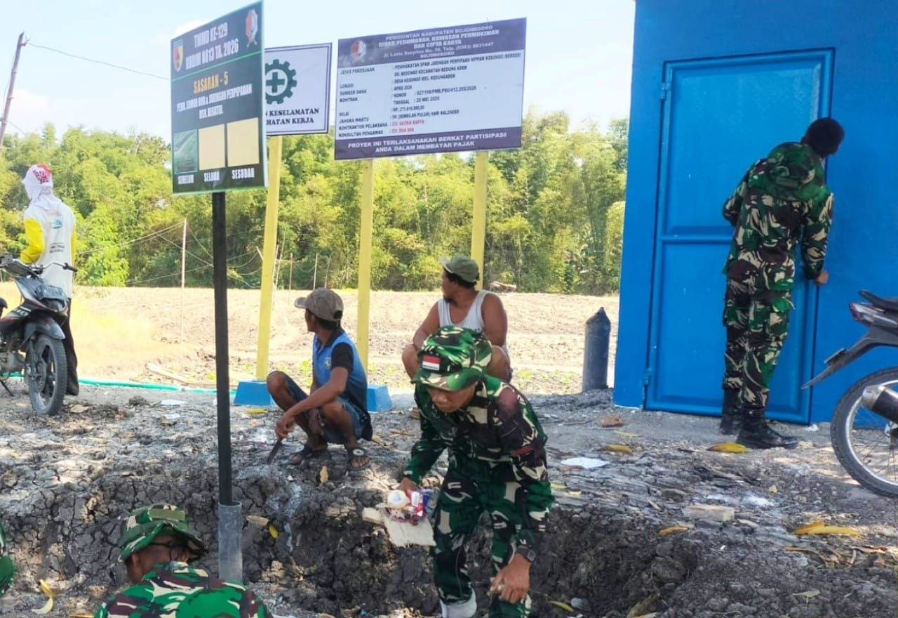 Setetes Harapan dari TMMD 129, Sumur Bor Disiapkan untuk Warga Dusun Bekatul