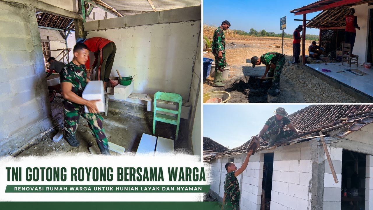 Dari Rumah-Rumah Sederhana di Kesongo, TMMD Menjahit Harapan...