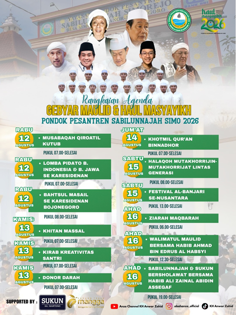 Inilah Rangkaian Acara Gebyar Maulid dan Haul Masyayikh...
