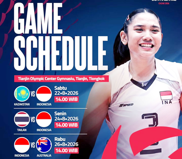 Laga Kedua Timnas Indonesia di AVC Continental Championship...