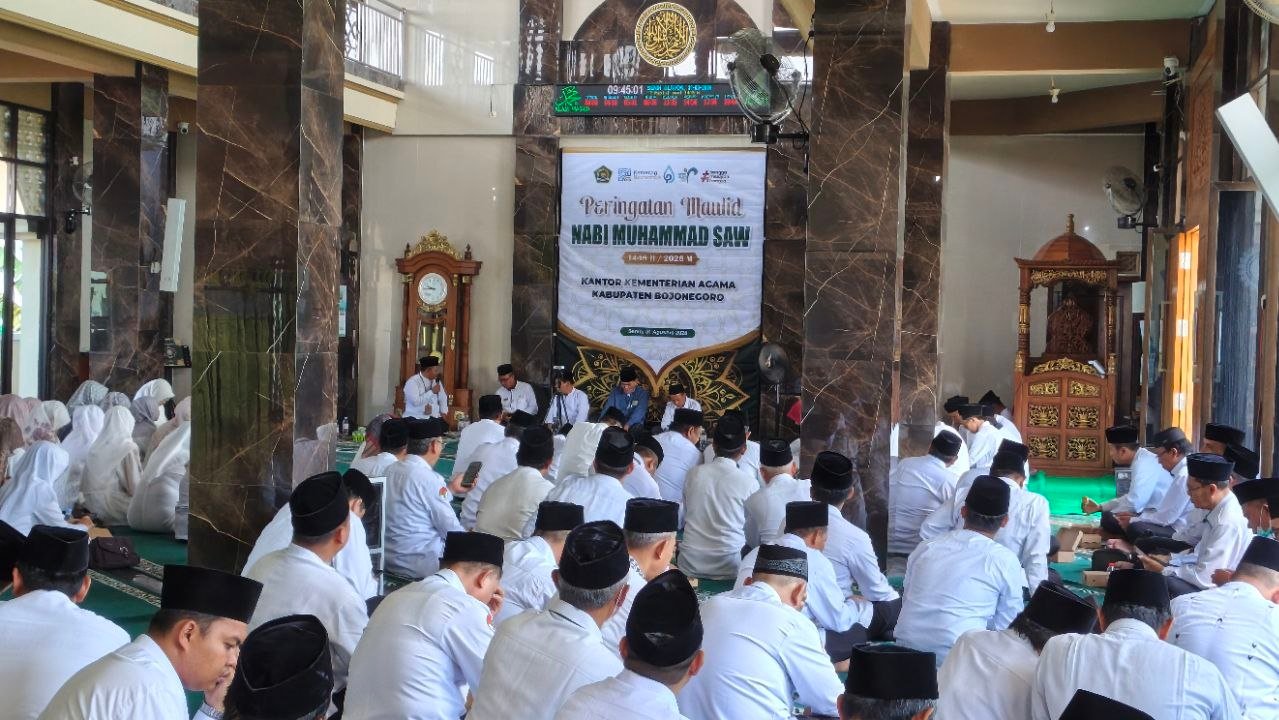 Maulid Nabi di Kemenag Bojonegoro Jadi Momentum Teladani Akhlak Rasulullah
