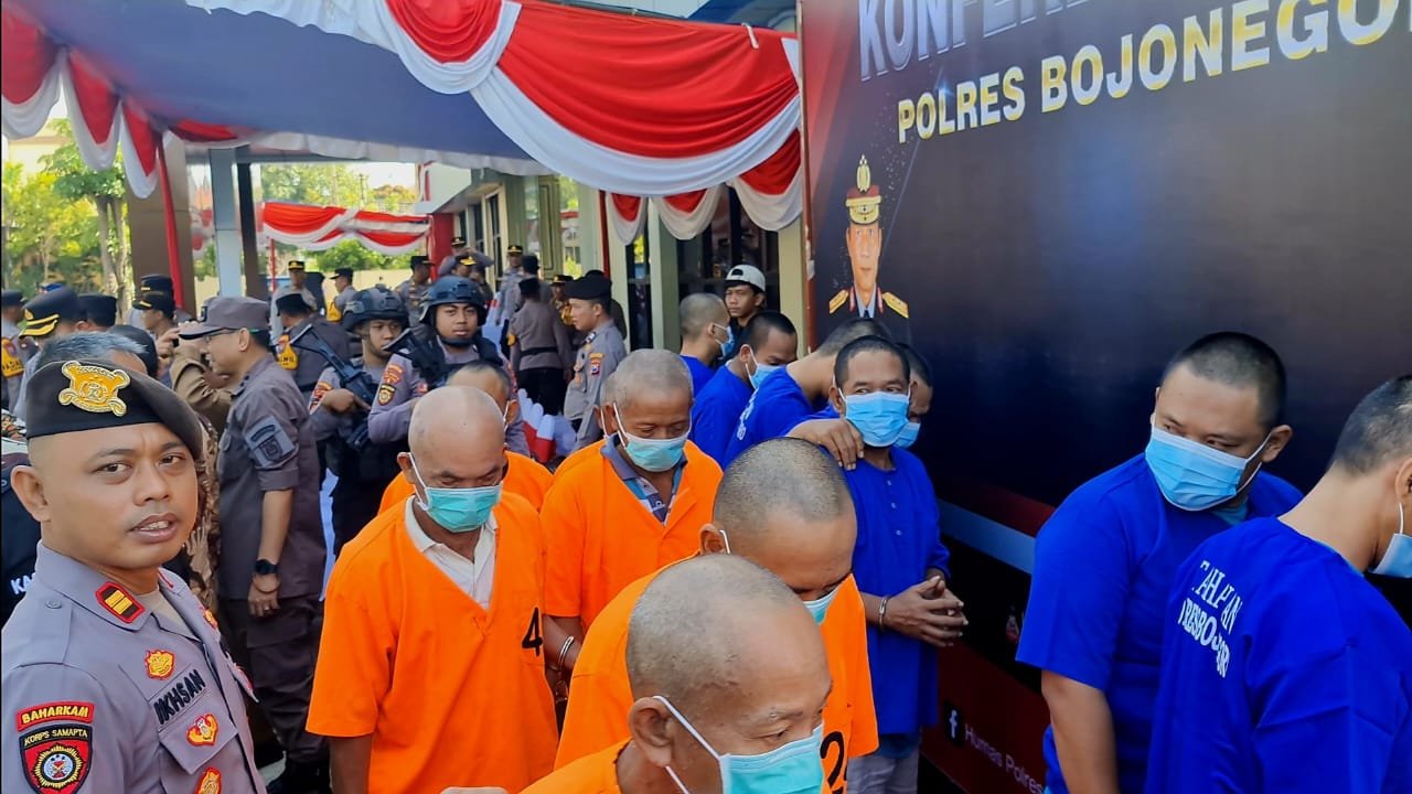 12 Hari Operasi Pekat, Polres Bojonegoro Ringkus 139 Tersangka