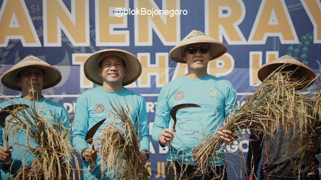 Dukung Astacita Presiden Prabowo, Lapas Bojonegoro Gelar Panen Raya Padi