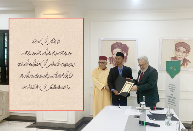 Alumni Ponpes Attanwir Juara 3 Kaligrafi Internasional IRCICA di Turki