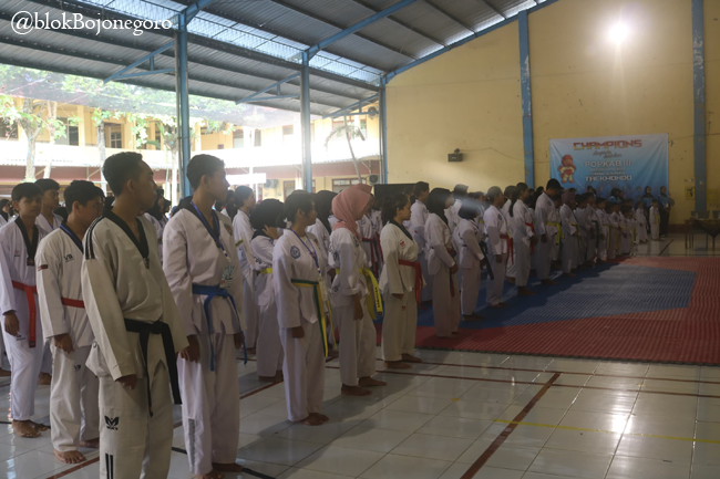 Popkab III Bojonegoro Gelar Pertandingan Taekwondo, 242 Atlet Berlaga di Kyorugi