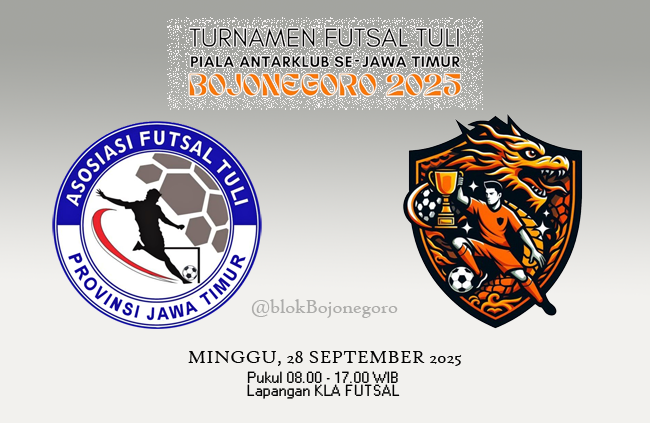 Saksikan...! Turnamen Futsal Tuli se Jawa Timur di Bojonegoro