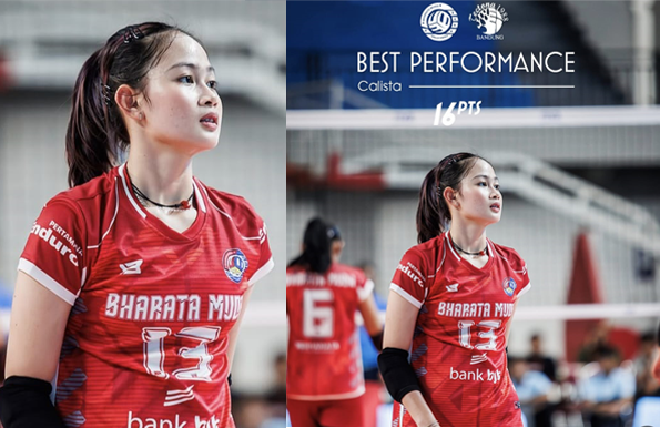 Calista Maya Mengamuk, 16 Poin dan Sabet Best Performance