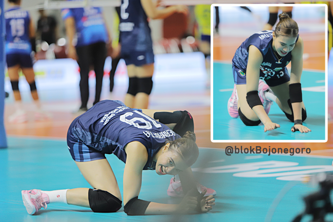 Foto Shella Bernadetha Saat Belum Panas di GOR Bojonegoro