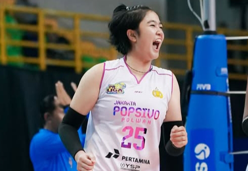 Gendis, Penyerang Imut Popsivo Polwan di Proliga 2026