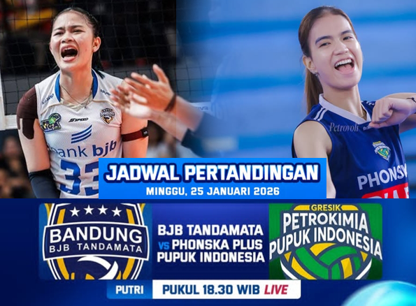 BJB Tandamata Vs Gresik Phonska Plus: Laga Terakhir Proliga 2026 Seri Bandung, Super Big Match