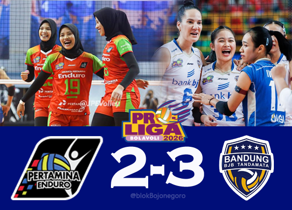 Hasil Proliga 2026 Hari Ini: Anti Klimaks, Megatron dan Pertamina Enduro Kalah 2-3 dari BJB Tandamata