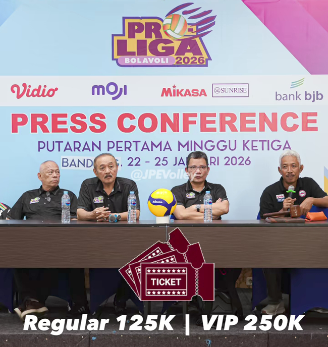 Beli Tiket Proliga 2026 Seri III Bandung? Ini Cara dan Daftar Harganya
