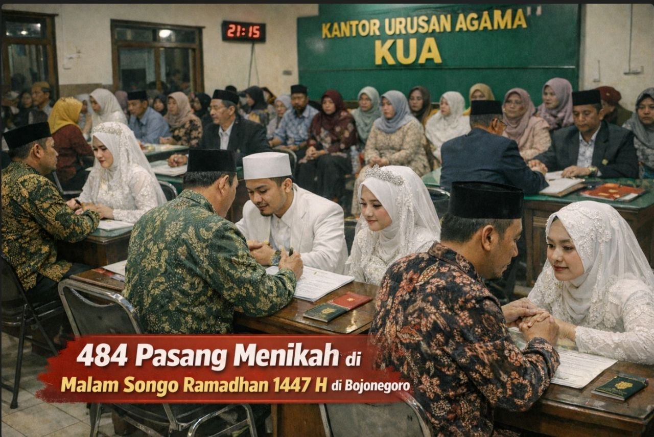 Baureno Tertinggi, 484 Pernikahan Tercatat di Bojonegoro pada...