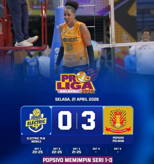 Bronze Final Proliga 2026 Putri: Jakarta Electric PLN...