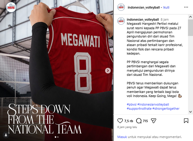 Megawati Hangestri Resmi Mundur dari Tim Nasional Voli...