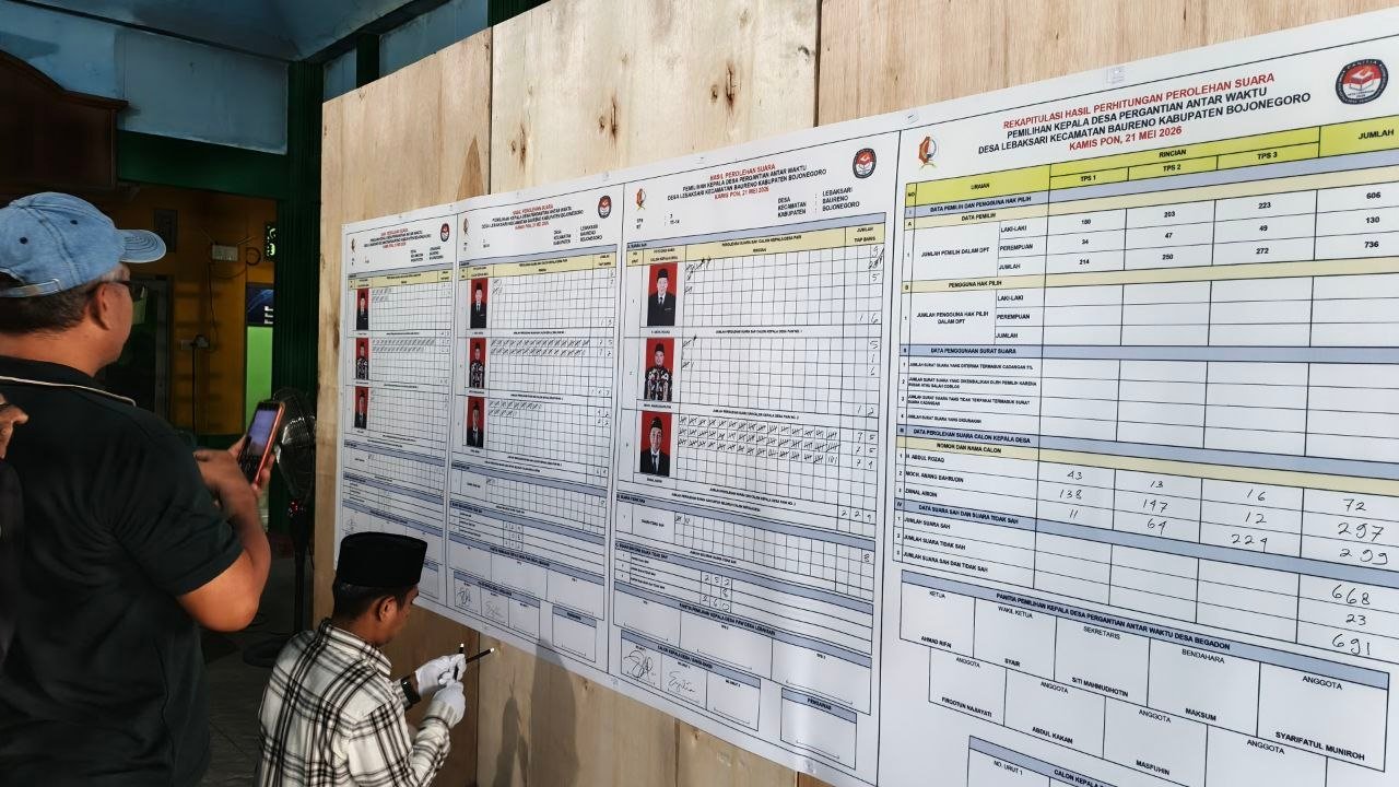Protes Hasil PAW Desa Lebaksari, Calon Nomor 02...