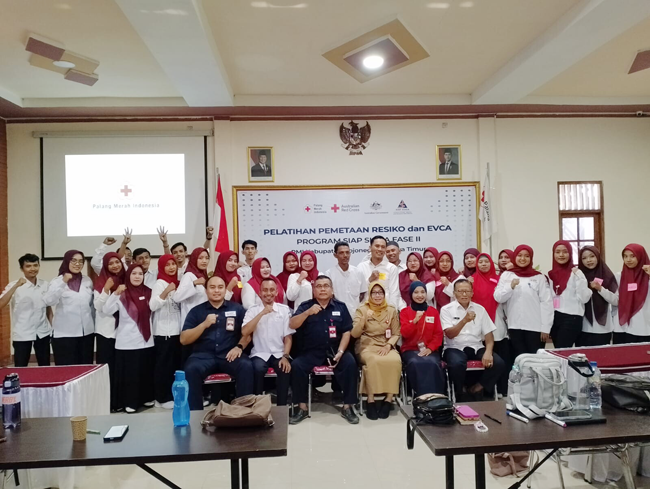 Gelar E-VCA dan Pemetaan Risiko Bencana, PMI Bojonegoro...