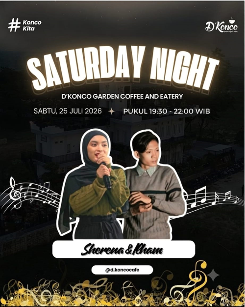 Malam Mingguan, Live Musik di D'Konco Cafe Bareng...