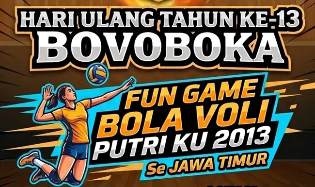 PBVSI Bojonegoro Apresiasi Fun Game Bola Voli Ultah...