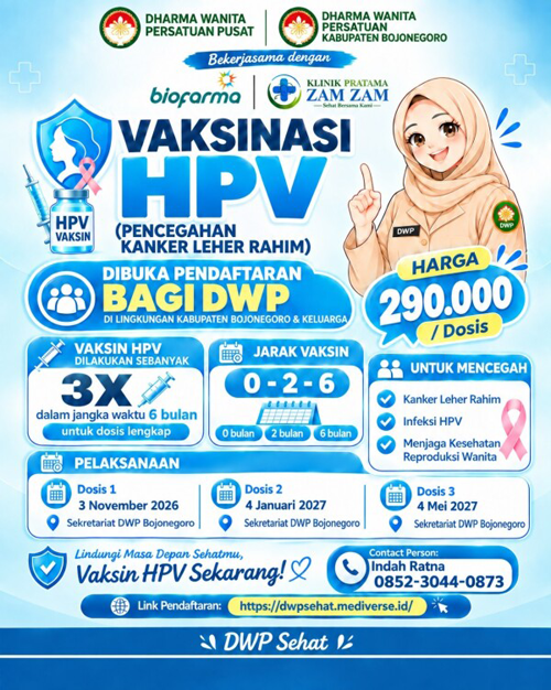Ikuti..! Vaksinasi HPV untuk Tingkatkan Kesehatan Perempuan
