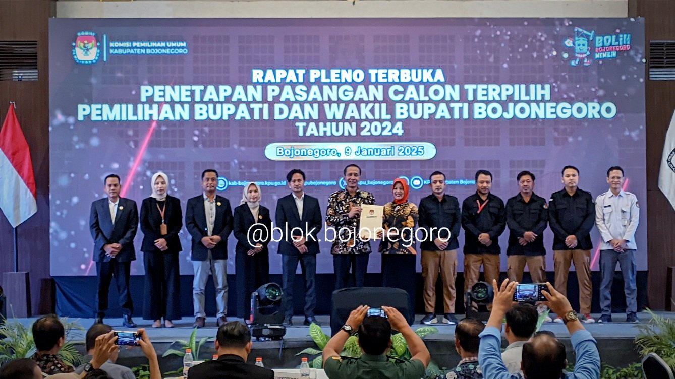 Sah! Wahono-Nurul Ditetapkan sebagai Bupati dan Wabup Bojonegoro Periode 2025-2030