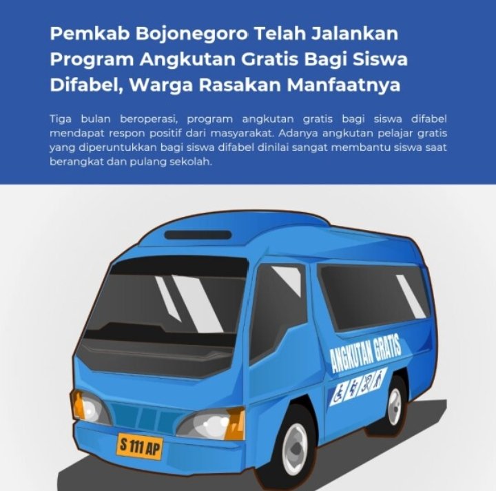 Angkutan Difabel Dapat Respon Positif Masyarakat Bojonegoro