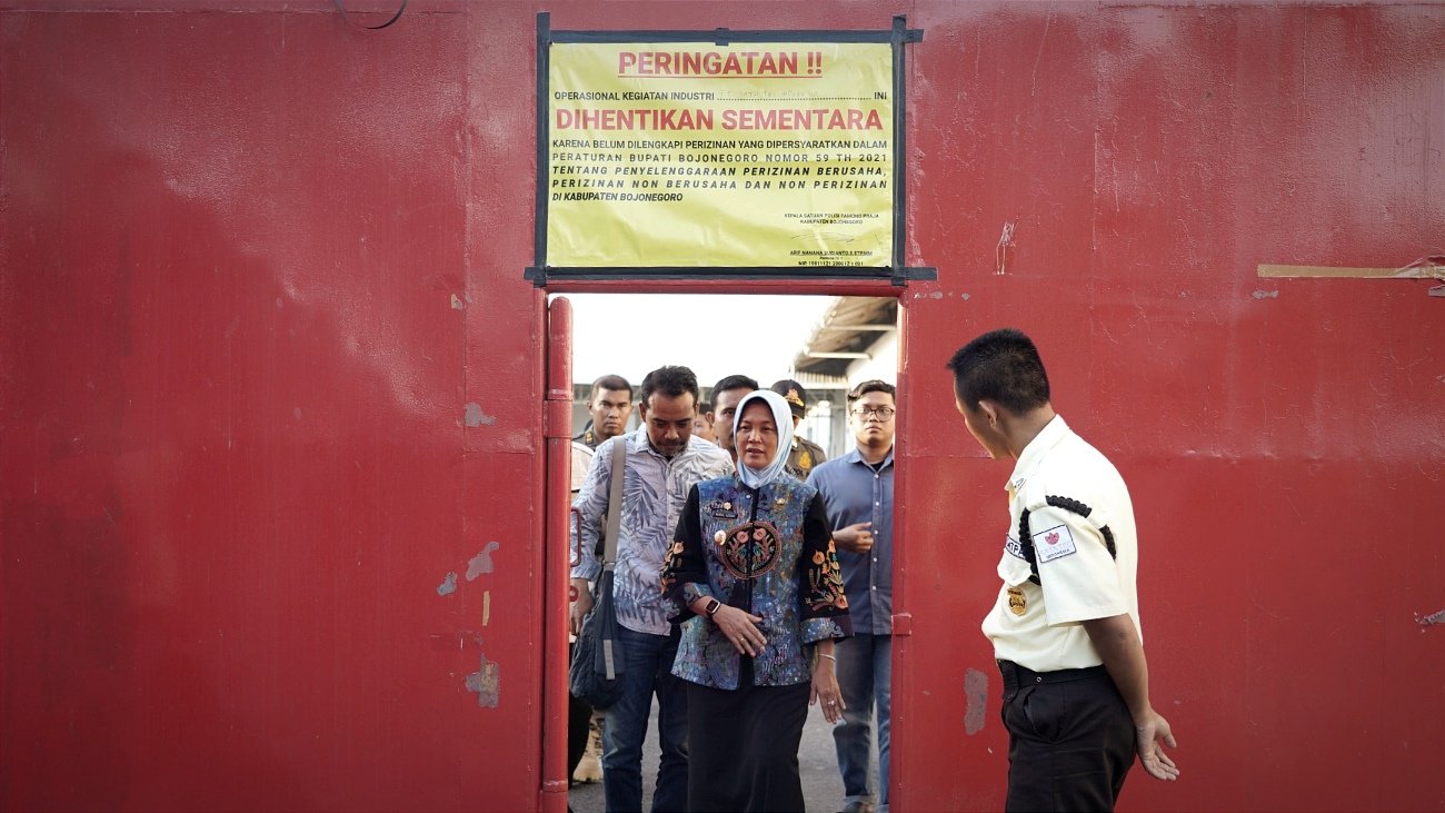 Sidak di PT Sata Tec, Wabup Bojonegoro Paksa Hentikan Sementara Operasional Pabrik